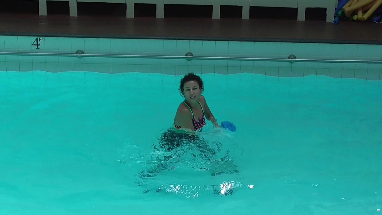 Marietta Mehanni Aqua Instructor Tip DB Feet wide pull to hip