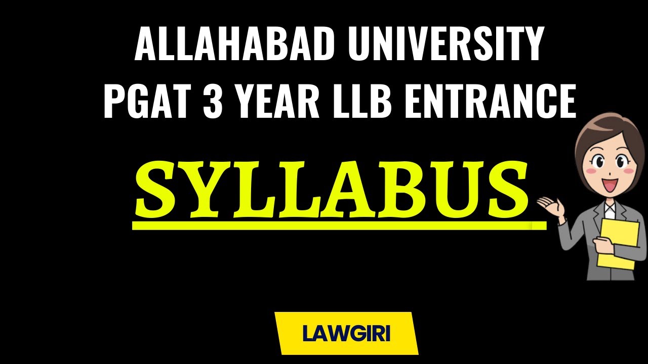Allahabad University 3 years LLB Entrance Exam|AU PGAT Law Preparation Strategy, Books
