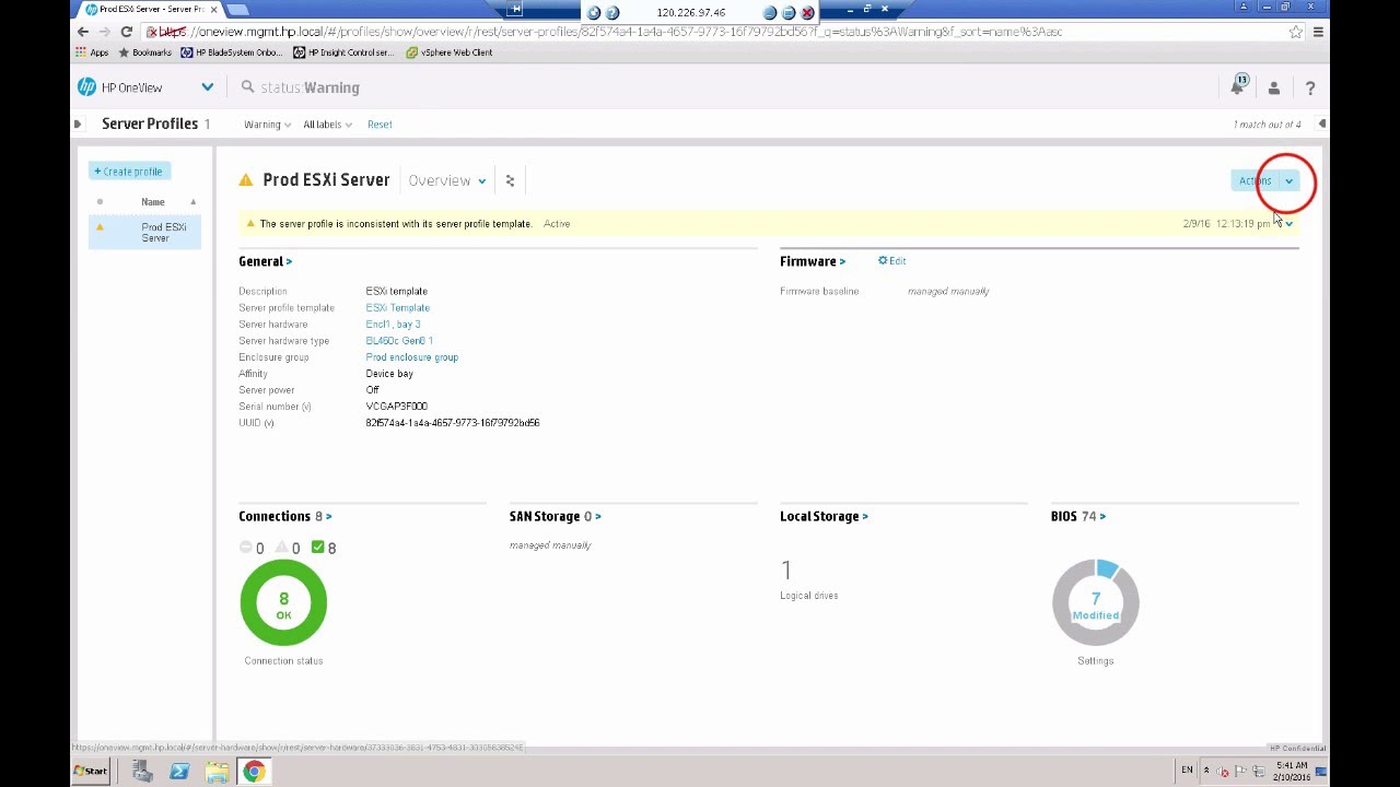 HPE OneView Demo 5 - Managing storage systems