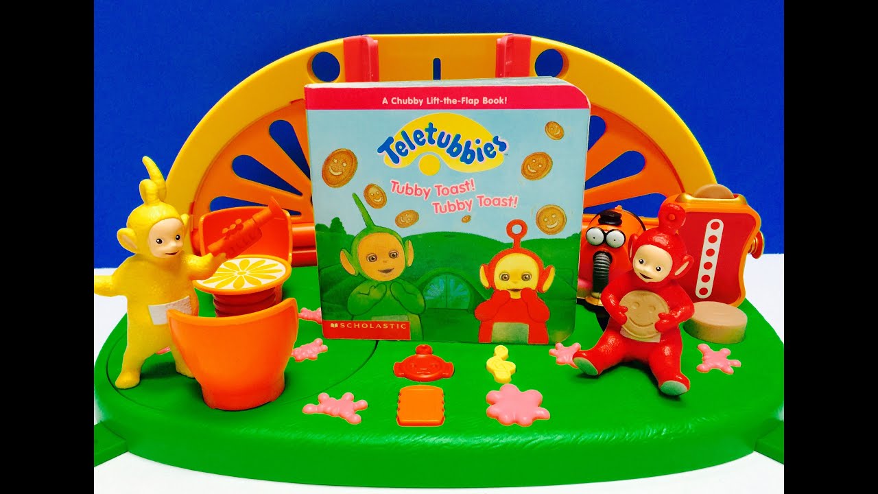 TELETUBBIES Toys Read Along TUBBY TOAST Board Book