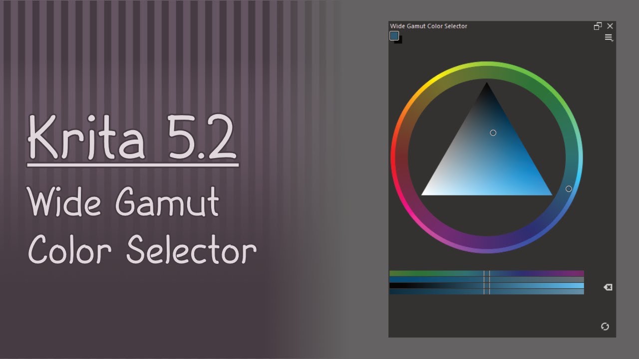 Урок по Krita 5.2: Выбор цвета с широким цветовым охватом. Часть 1.