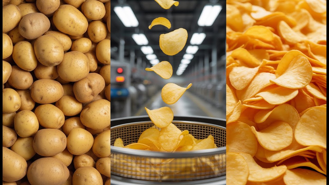 How Potato Chips Are Mass Produced in Factories | Industrial Manufacturing Process