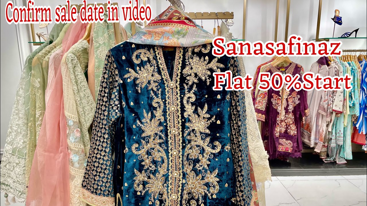 Sanasafinaz Blockbuster Sale  On Velvet || Preebooking Start || Flat 50% || 3 November 2024
