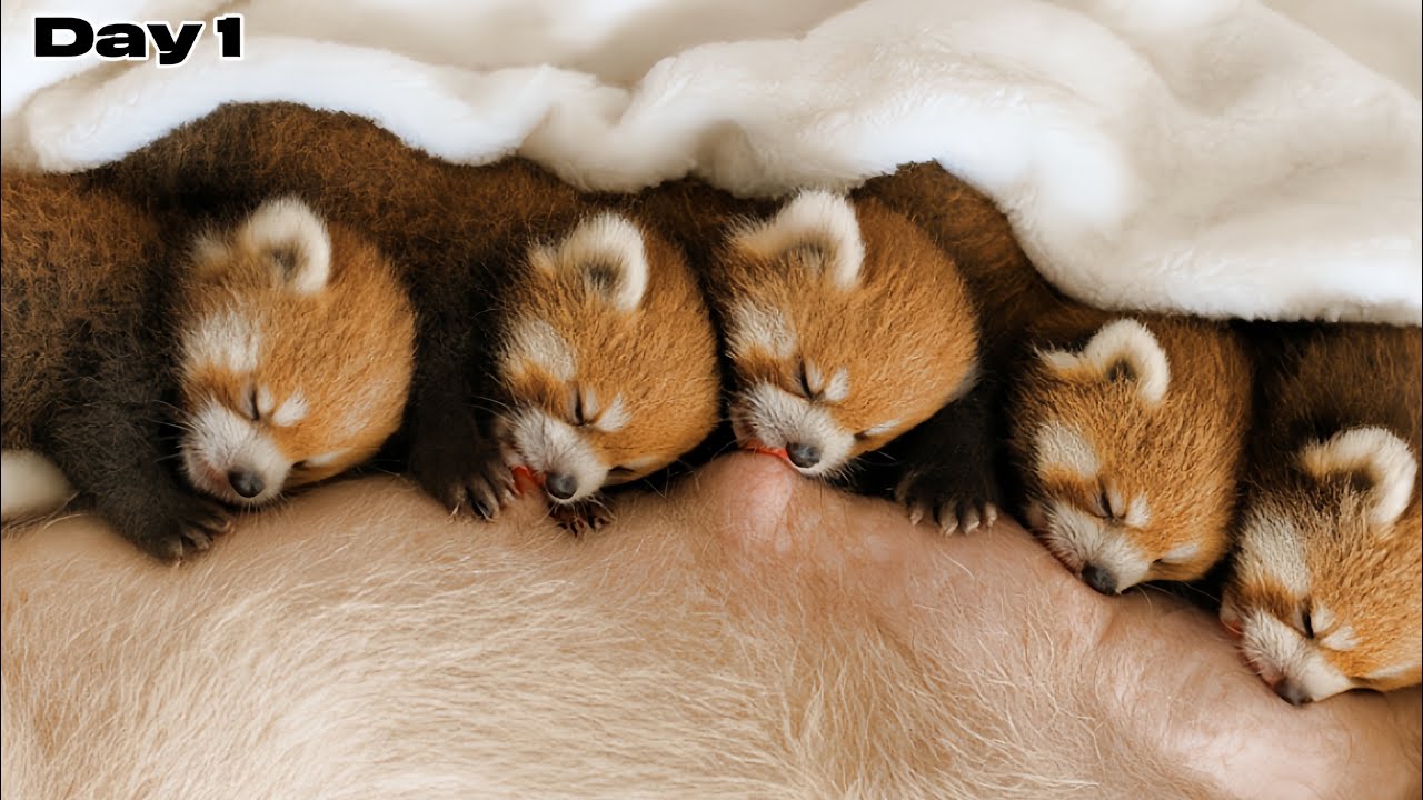 Raising 20 Newborn Red Pandas for 20 Days. Here’s What Happened.The First 20 Days of Newborn Animals