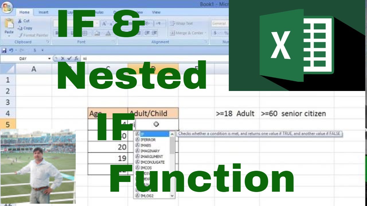 IF function Excel | Nested IF function in Excel Urdu/Hindi  By Haris khan