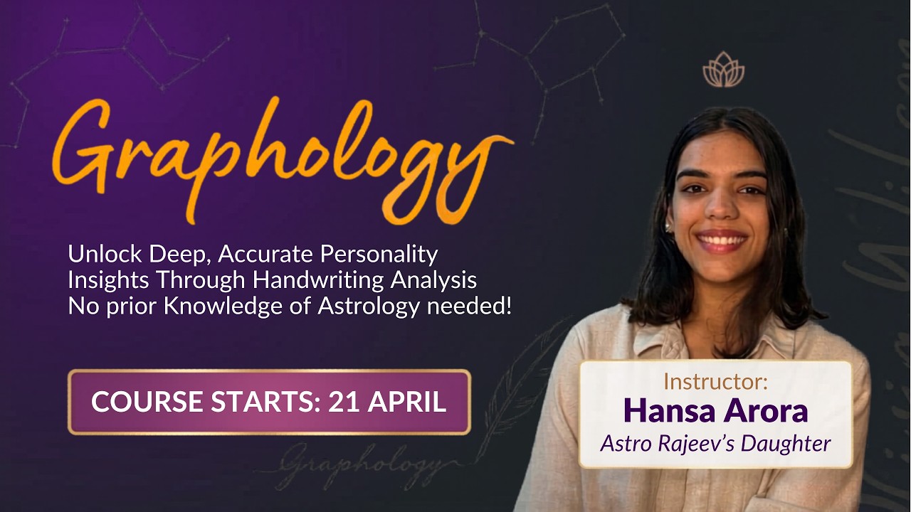 Graphology with Hansa Arora, Astro Rajeev's Daughter | Stunning Predictions with No Room For Error