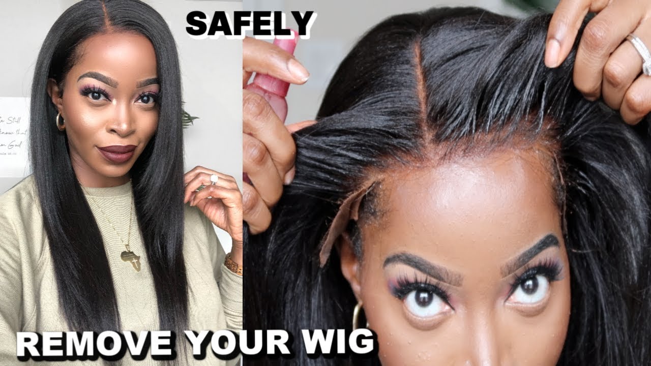 The MOST REALISTIC TRANSPARENT LACE FRONT WIG EVER!!😱+ How to REMOVE Your WIGS ft. Myfirstwig