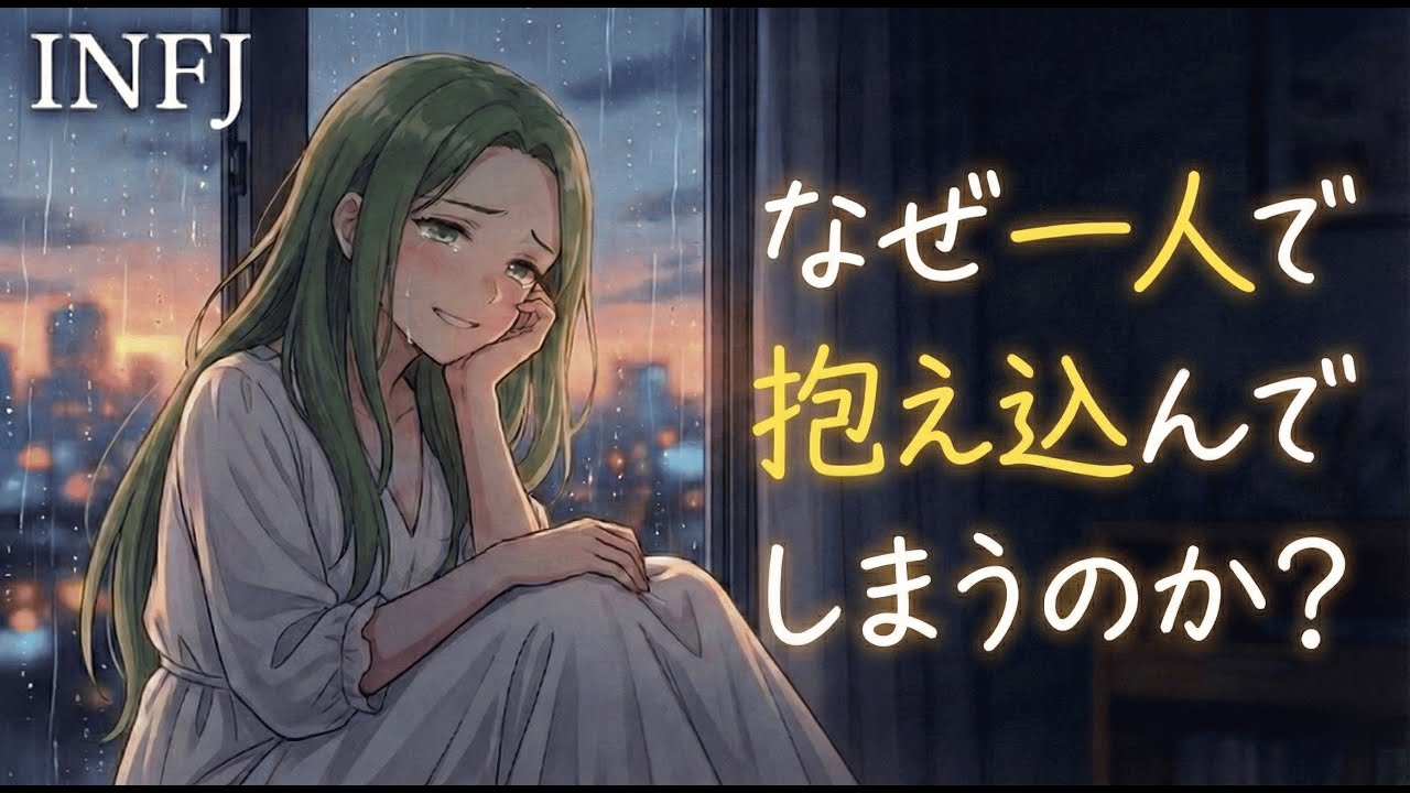 【限界】INFJが一人で抱え込む本当の理由5選