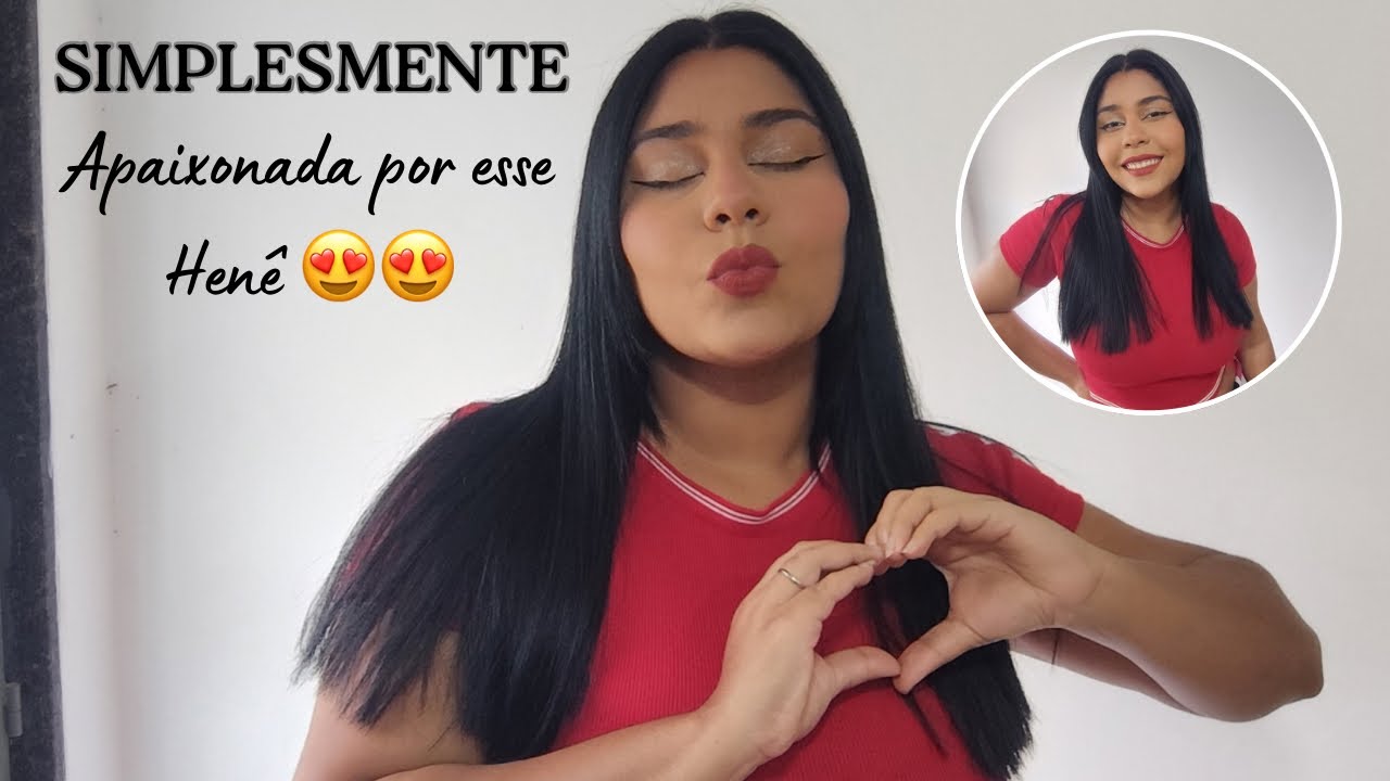 MELHOR HENÊ QUE JÁ PASSEI NO MEU CABELO! 😍🖤