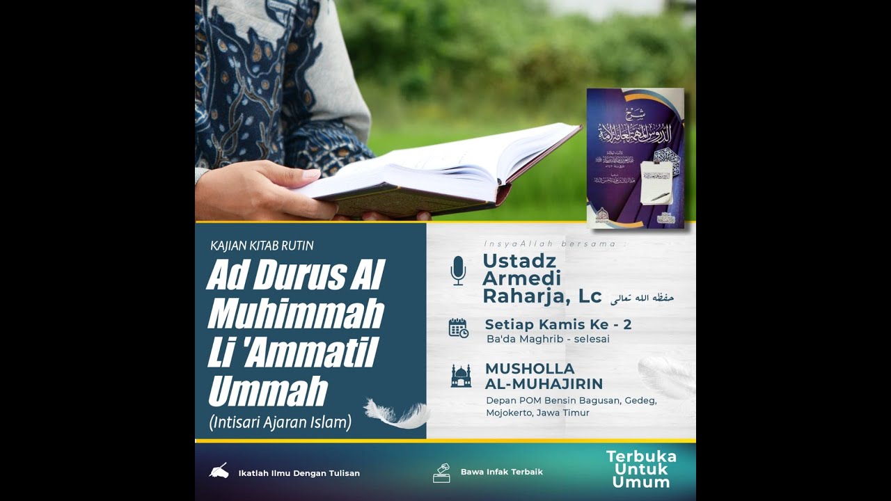 INTISARI AJARAN ISLAM _ Ustadz Armedi Raharja Hafidzahullah