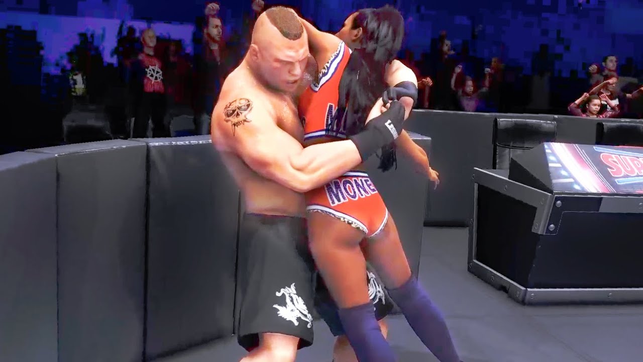 WWE 2K20: Carmella vs Brock Lesnar, Iron Man vs Woman Intergender Wrestling