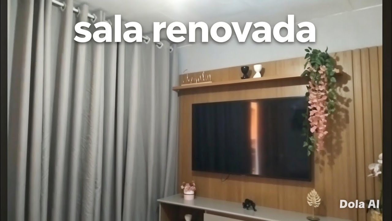 CORTINA NOVA DEIXOU A SALA  ACONCHEGANTE 💖[DECOR]