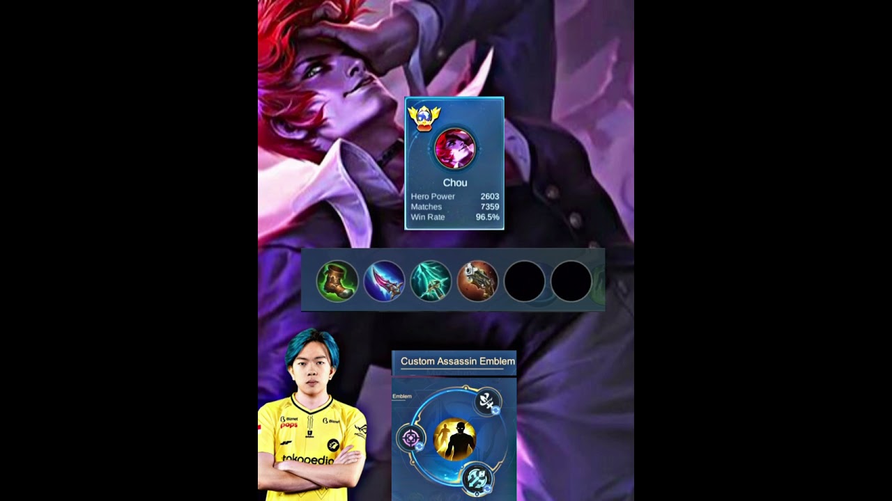 CHOU BEST BUILD 2024🔥 | CHOU MLBB #mobilelegends #mlbb #chou