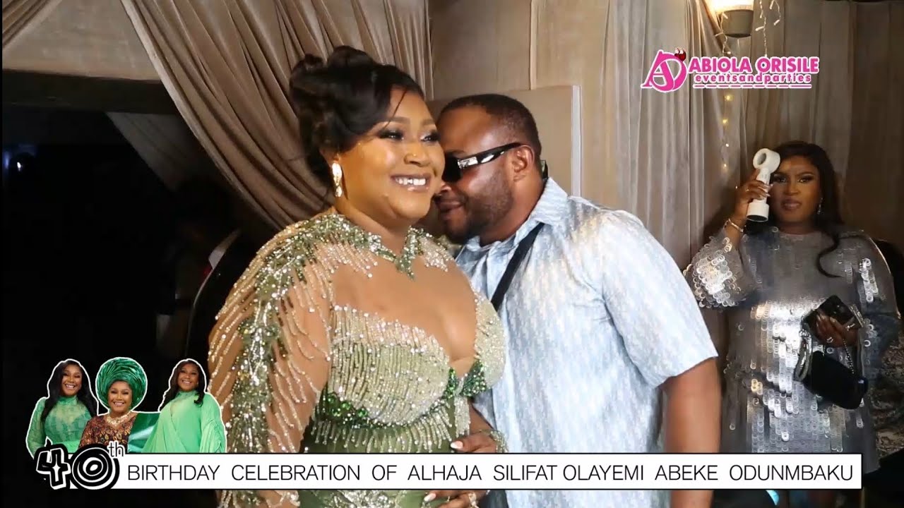 LAGOS REAL ESTATE BIG BOY, ALH. JAMIU ODUNMBAKU THROW A SURPRISE 40TH BIRTHDAY FOR HIS WIFE.