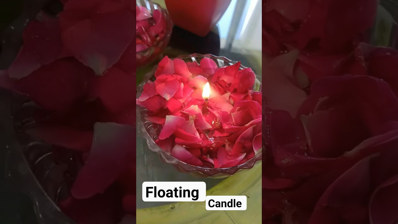 #diy #floating #candle #rose #petals #home #homedecor  subscribe for more DIYS