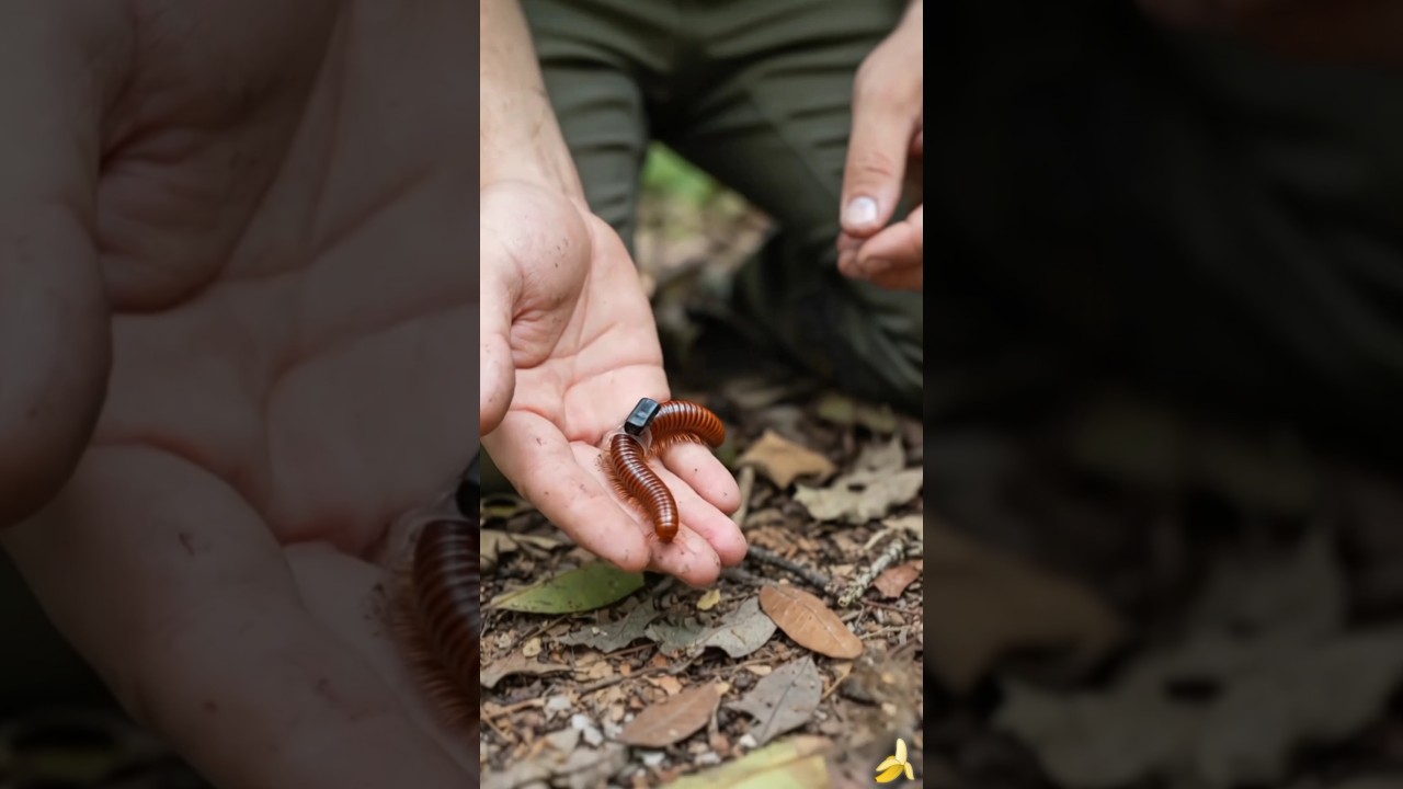 Millipede POV: Inside a Secret Underground World | Real Micro Camera Footage #ai #millipede #viral.