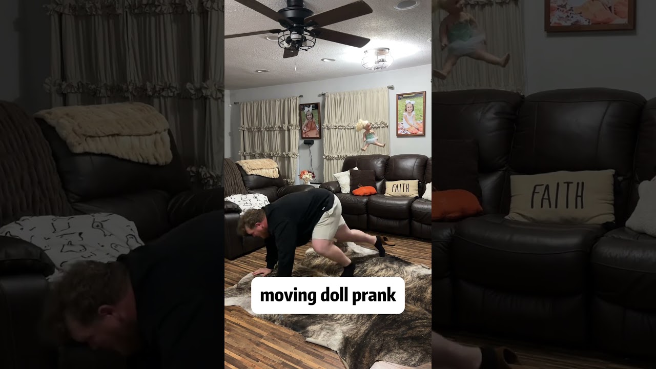 Moving doll prank #youtube #doll #moving #prank #youtubeshorts