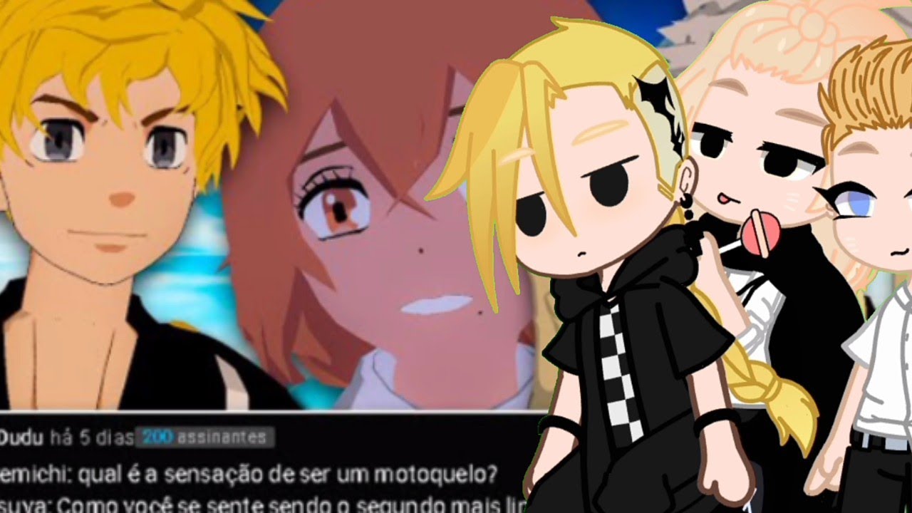 gacha club: Tokyo revengers reagindo ao TaKEMICHI E MITSUYA respondem (VR)
