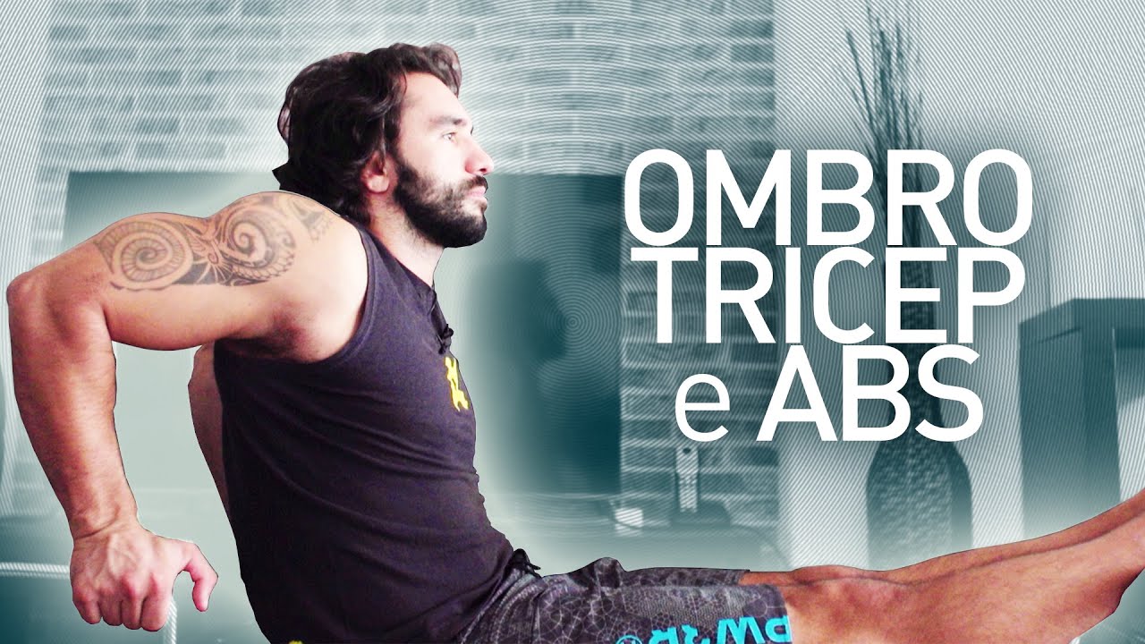 Treino Ombro, Tricep e Abdominais em Casa / Shoulder, Triceps and Abs at Home