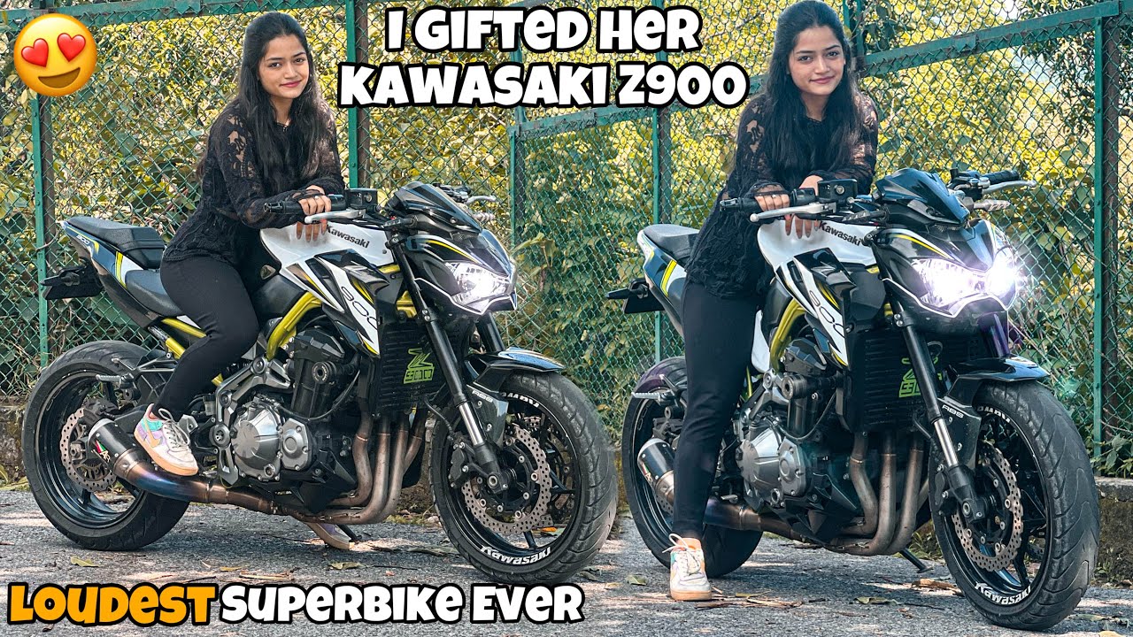 I Gifted Her Kawasaki Z900❤️