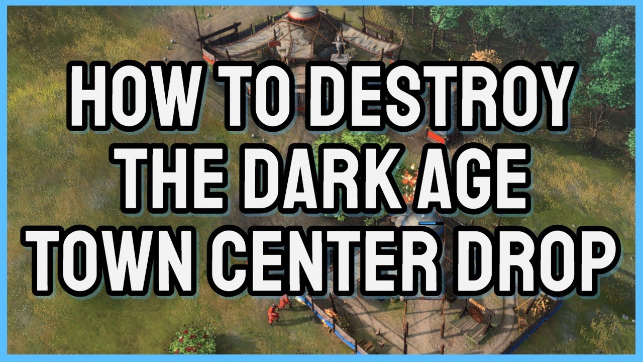 AOE4 - How to DESTROY the Mongol Town Center Drop in the Dark Age