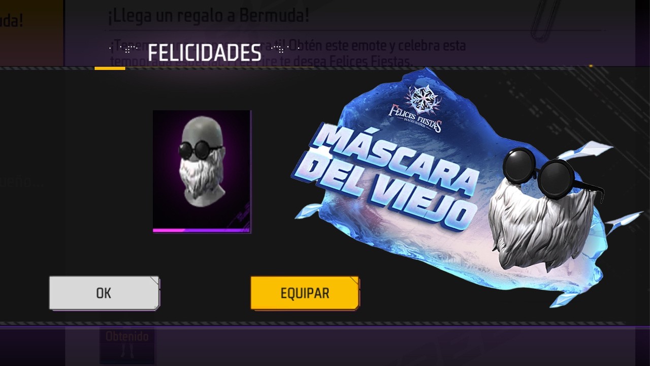 RECLAMA BARBA DEL VIEJO GRATIS? FECHA OFICIAL FREE FIRE LATAM CUANTO SE GASTA PARA LA MASCARA VIEJO