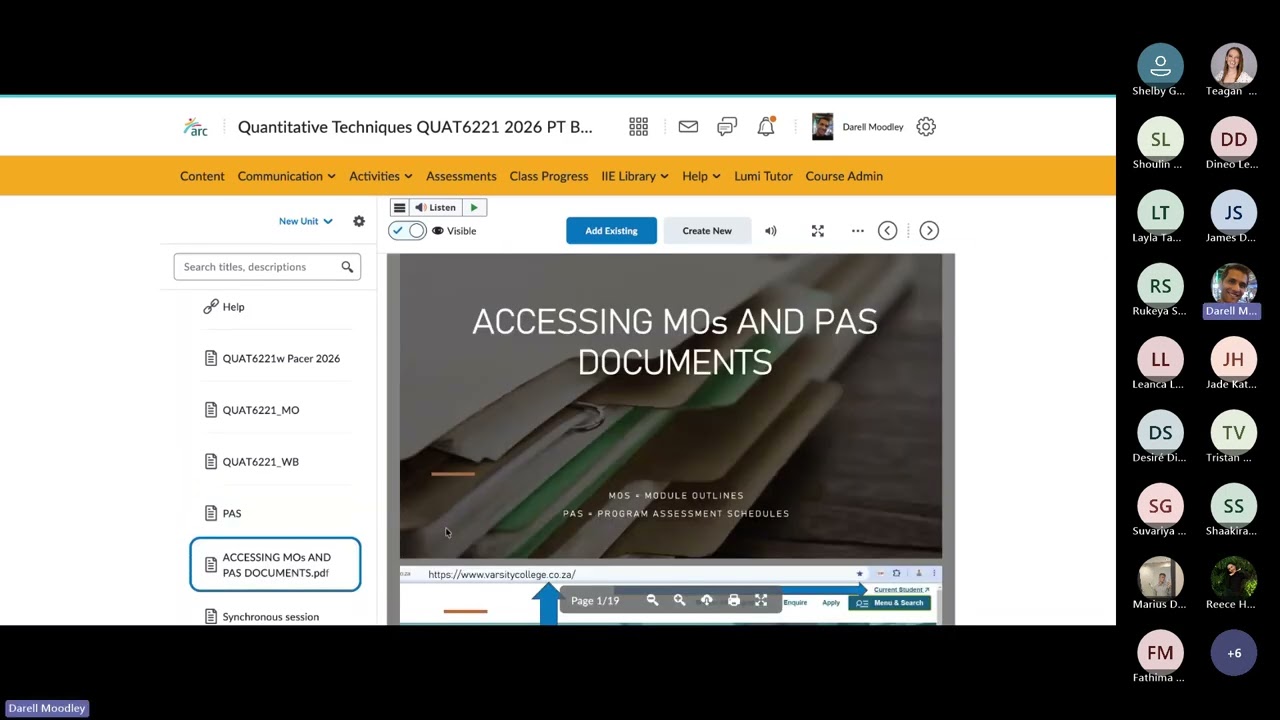 QUAT6221 Introduction