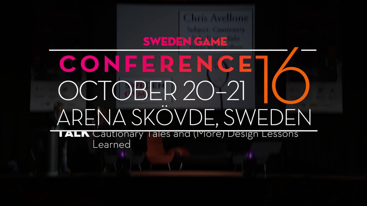 SGC16: Chris Avellone - Cautionary Tales and (More) Design Lessons Learned