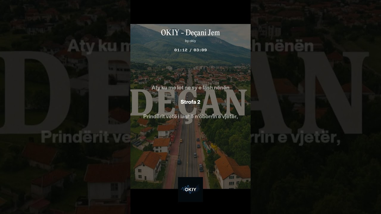OKIY   De&ccedil;ani Jem ( Official Lyrics Video ) #muzikshqip2025 #kengetereja #hitetshqip #hitetereja