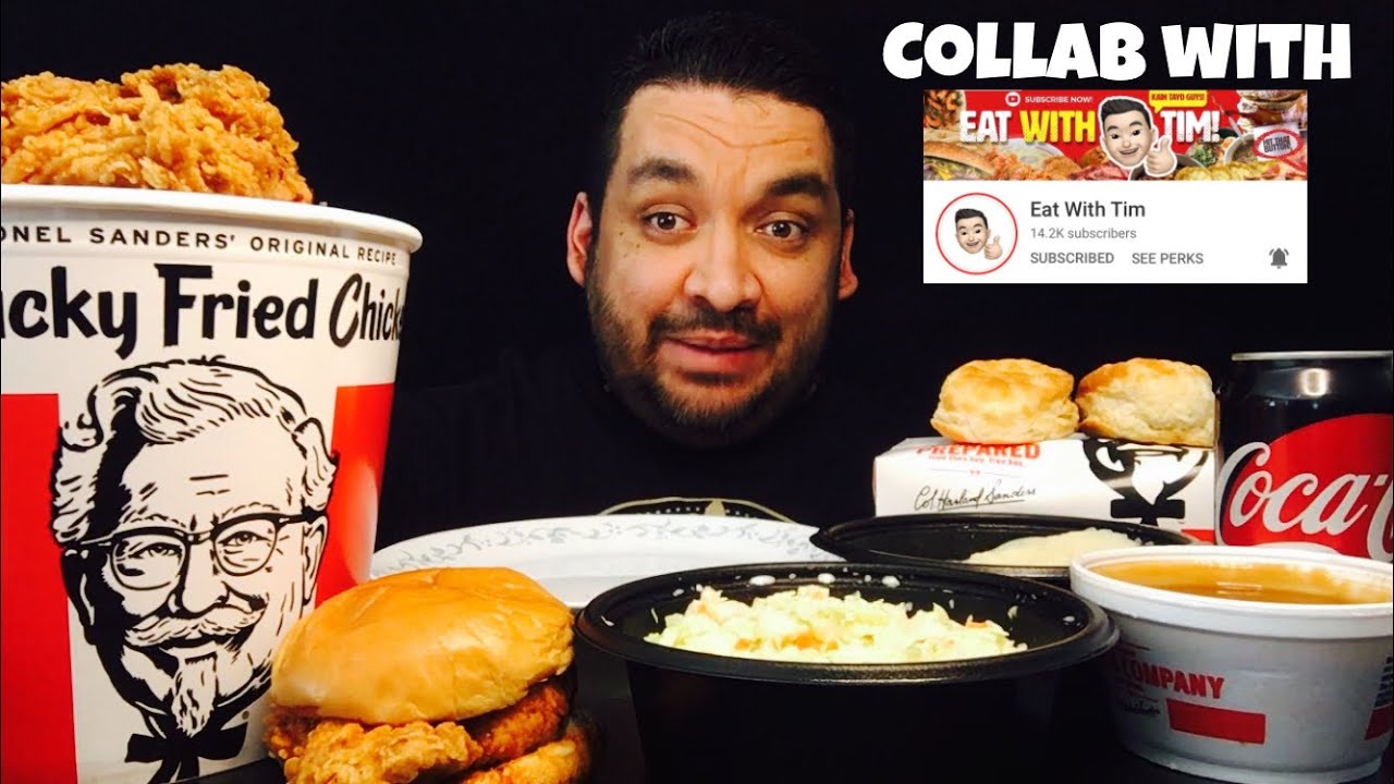 KENTUCKY FRIED CHICKEN MUKBANG | COLLABORATION WITH @EatwithTim  | KFC MUKBANG