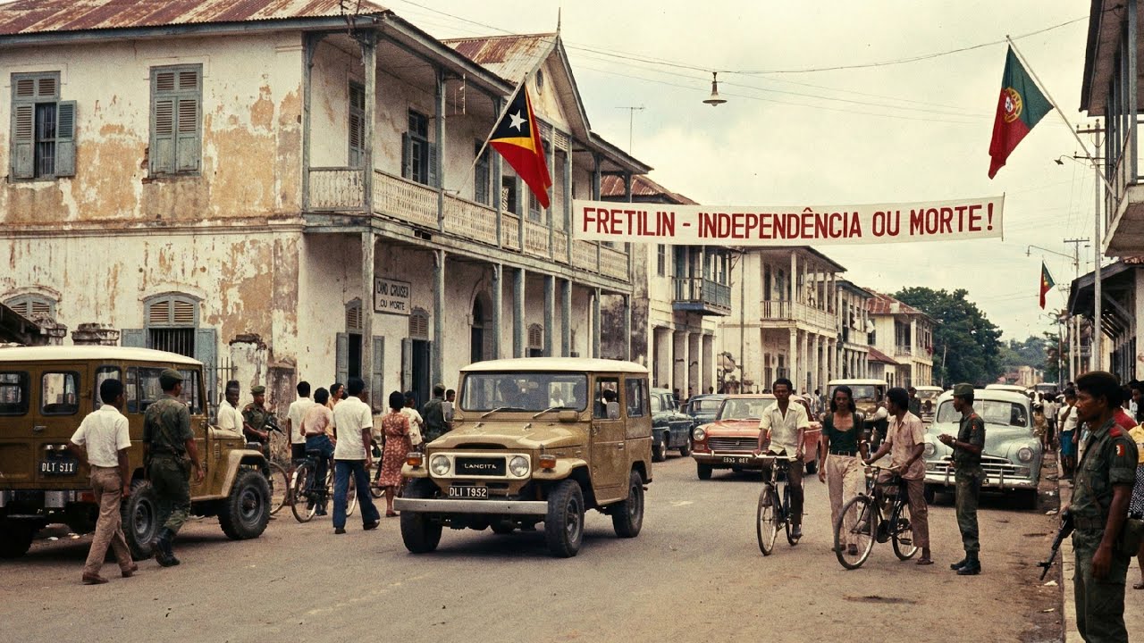 TIMOR TIMUR 1975 - LATIHAN MILITER PASUKAN BOCAH FRETILIN