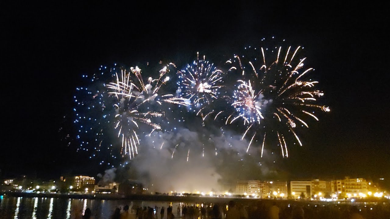 Fuegos artificiales Donostia - San Sebastián 18 de agosto de 2023 Scarsella Fireworks (Italia)