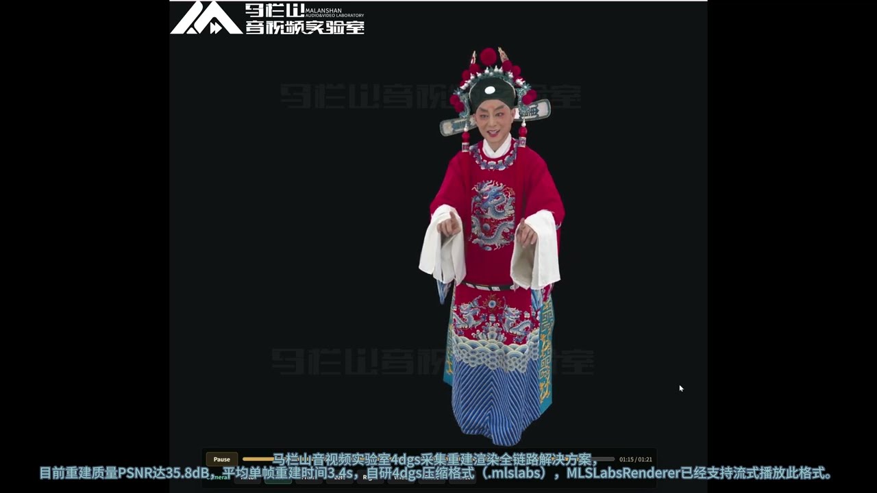 4DGS Volumetric Video -- Past Flames of Hunan Huaguxi Opera