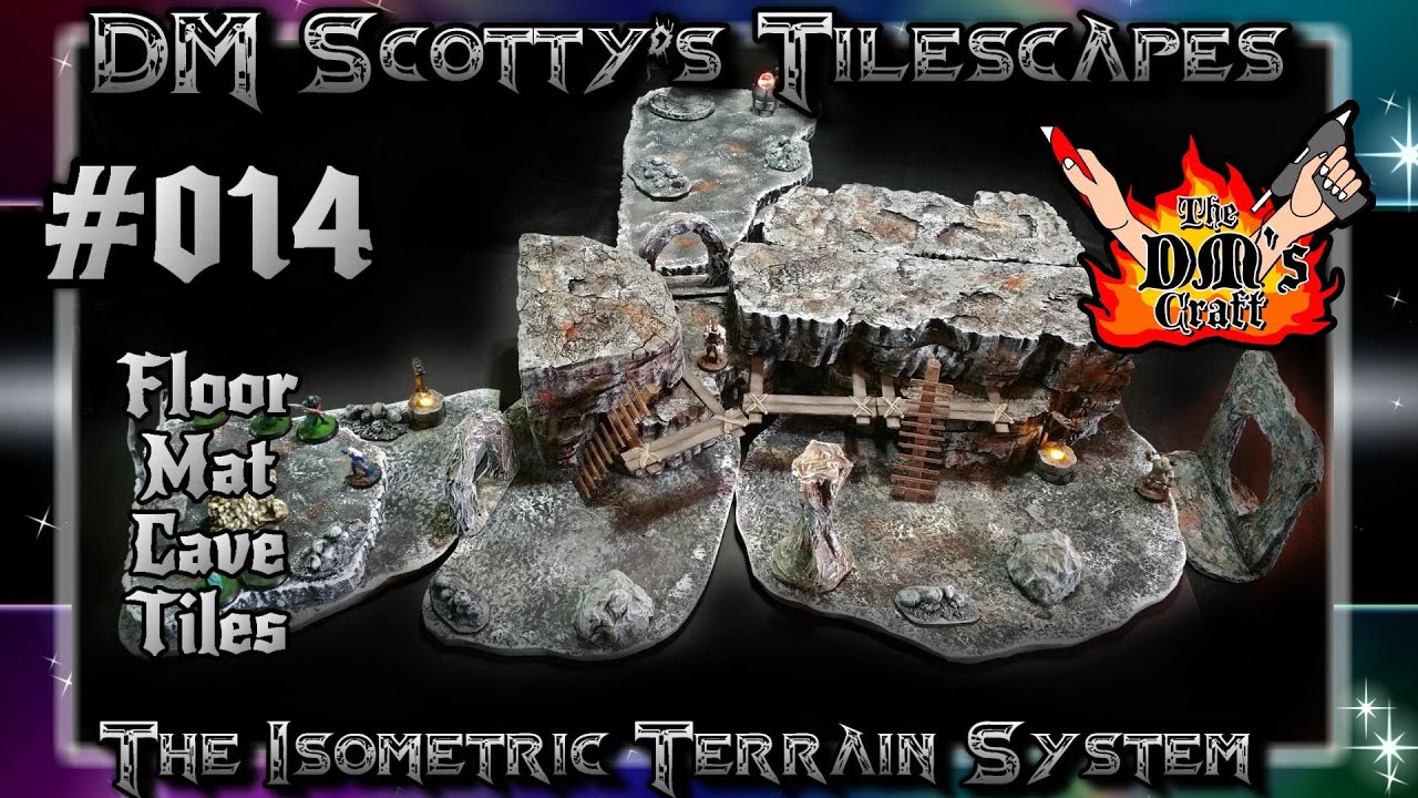 Easy and Durable CAVERN TILES for D&D (DM Scotty's TILESCAPES #014)