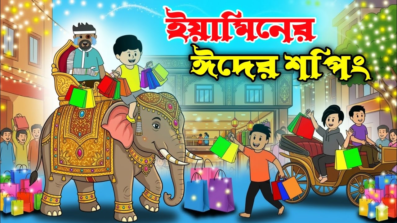 ইয়ামিনের ঈদ শপিং | YAMINER EID SHOPPING | SAMIMA SRABONI CARTOON |YAMIN SAMBA CARTOON |YAMIN CARTOON