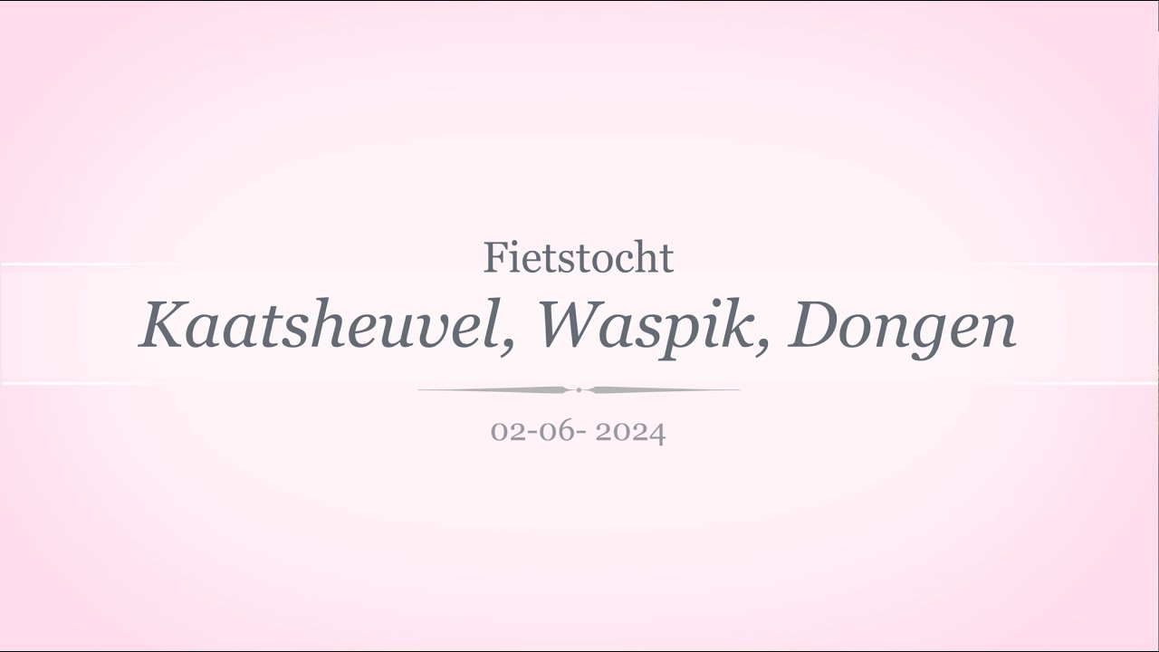 Fietstocht Kaatsheuvel, Waspik, Dongen (4K)