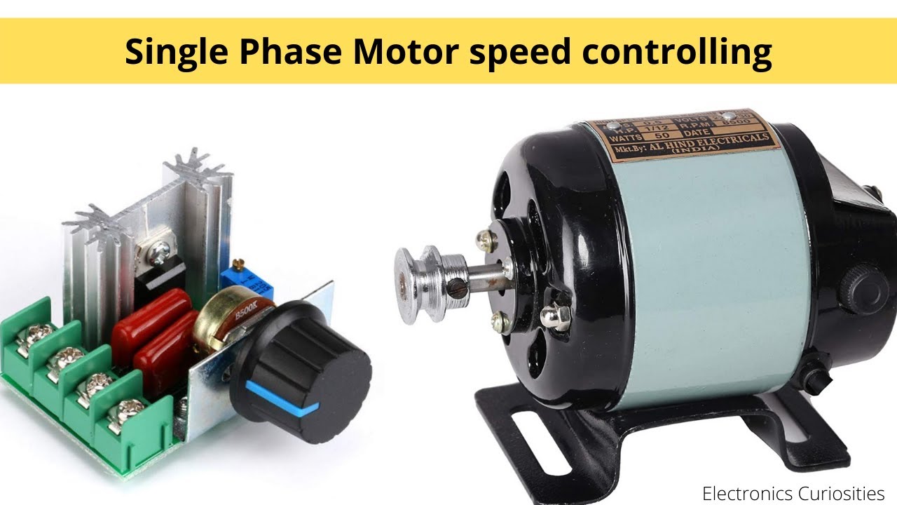 Single Phase Motor speed controlling | Brushed Single Phase Motor speed control by changing voltage.