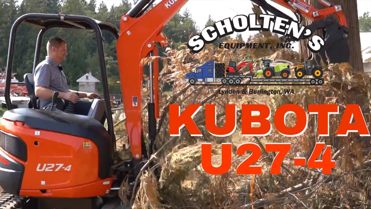 Обзор и демонстрация нового Kubota U27-4