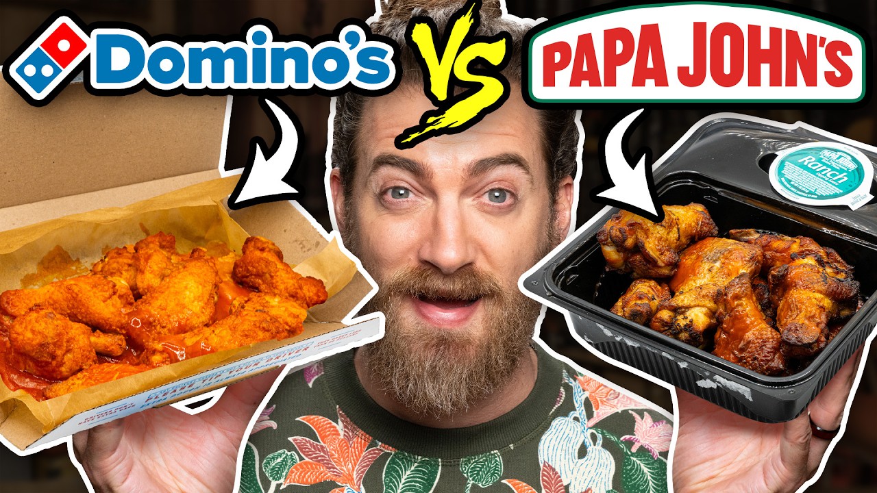 Domino's vs. Papa John's Taste Test | FOOD FEUDS
