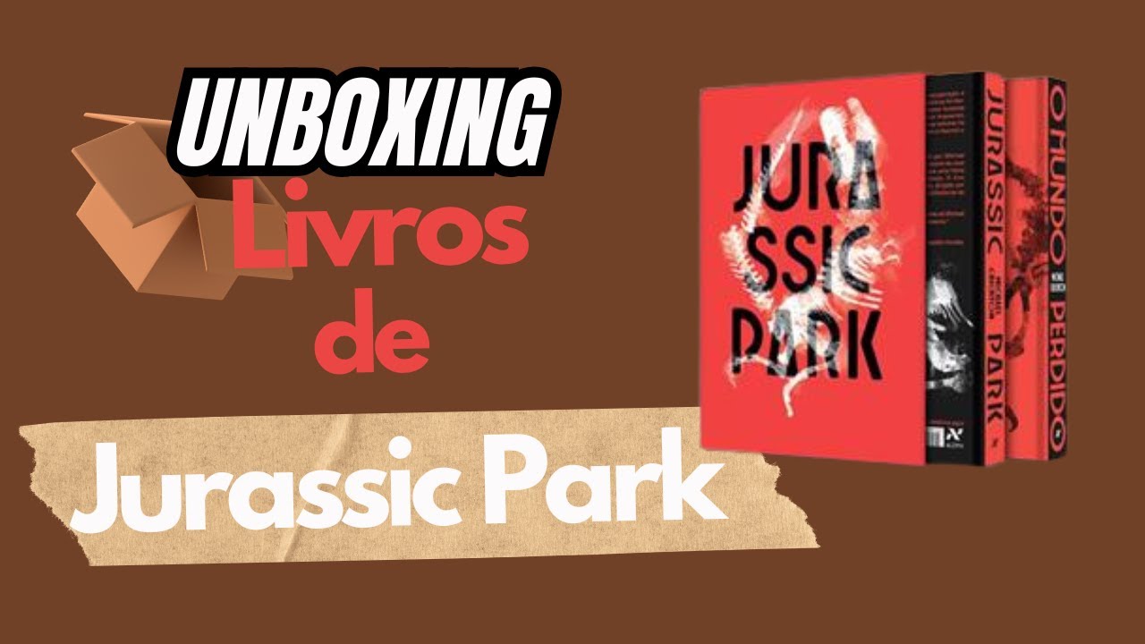 UNBOXING + REVIEW DOS LIVROS DE JURASSIC PARK!
