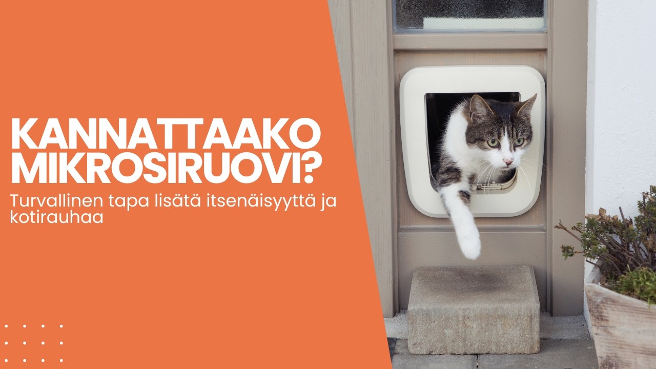 Kannattaako mikrosiruovi? 🚪🐱 Turvallinen sisäänpääsy ja vieraskissojen esto
