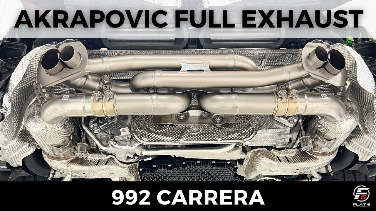 Porsche 992 Carrera GTS with Akrapovic Sport Link Pipes & Slip On Exhaust