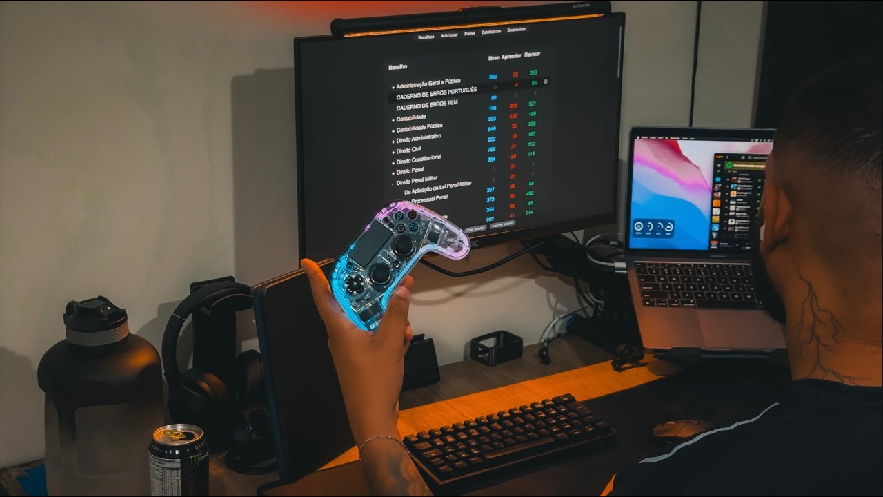 Como eu estudo usando joystick (Anki + questões)