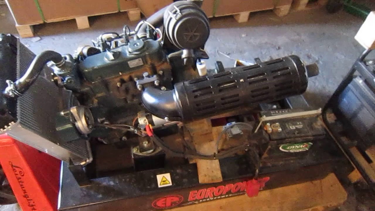 Бельгийский генератор Europower в разобранном состоянии