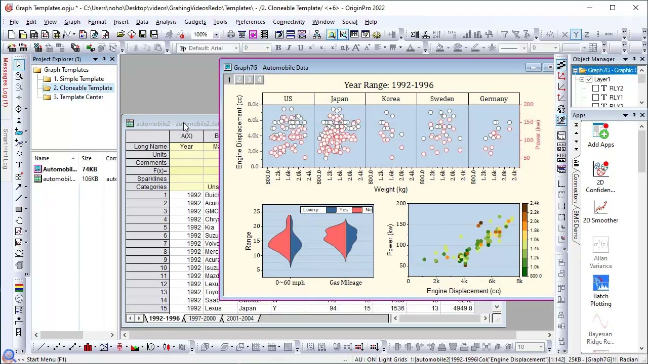 Graph Templates In Origin