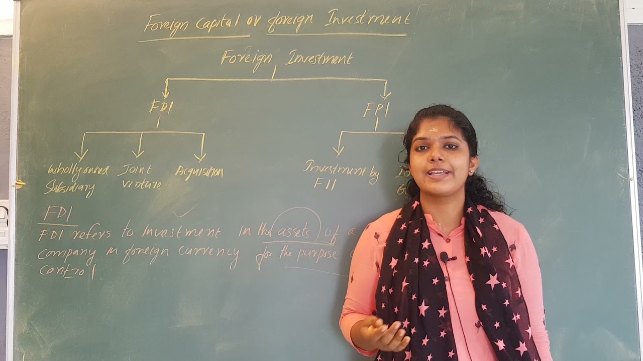 (Foreign Capital or Foreign investment) 1st sem bcom degree
