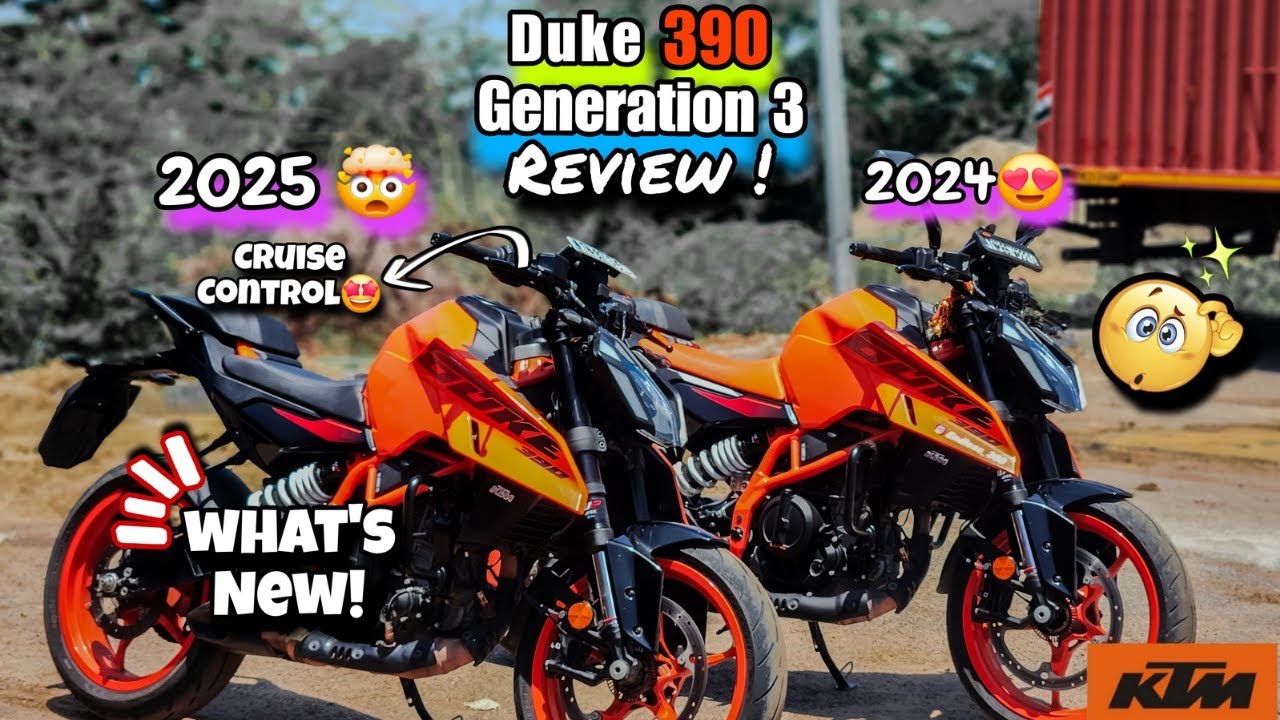 KTM Duke 390 Gen 3🤩 (2024 vs 2025) | What's New?🤔 Major Update & Review😍