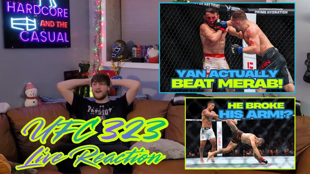 РЕАКЦИИ НА UFC 323 В ПРЯМОМ ЭФИРЕ! ПЁТР ЯН ПОБЕЖДАЕТ МЕРАБА!!! ПАНТОДЖА ЛОМАЕТ РУКУ?!