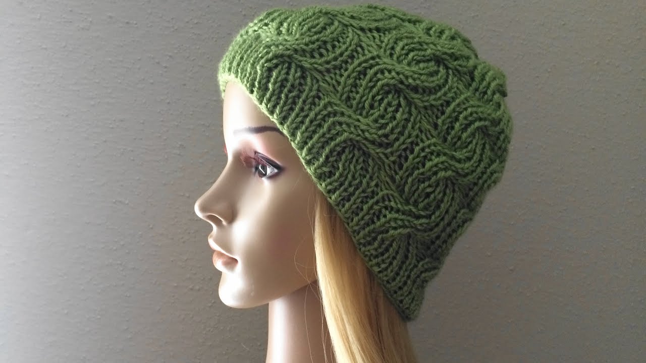 How To Knit A Ribbed Cable Hat, Lilu's Handmade Corner Video # 27