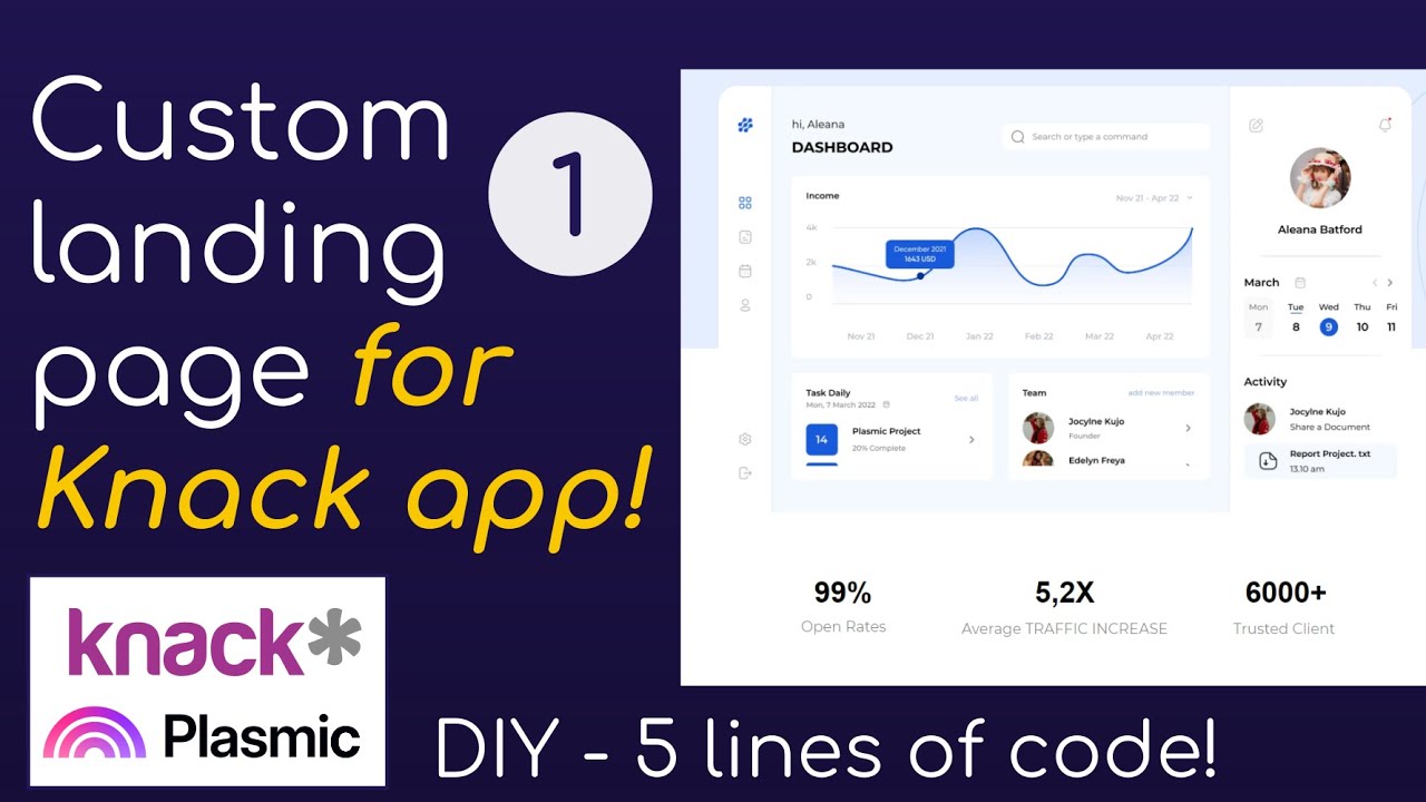 Custom landing page for Knack app with 5 lines of code | 1 of 2: getting set up